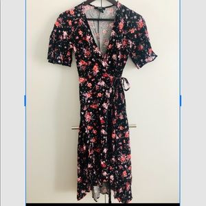 Floral Wrap Dress
